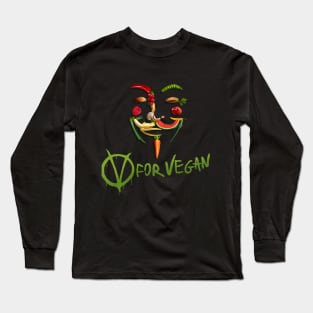 V for Vegan Long Sleeve T-Shirt